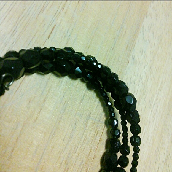 Nwot women's multi strand black bracelet - Picture 3 of 3